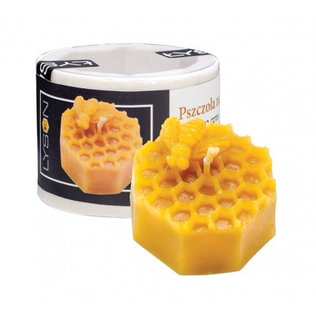 [FS464 STP] Moule à cire pour bougie - "ABEILLE SUR ALVEOLES"
