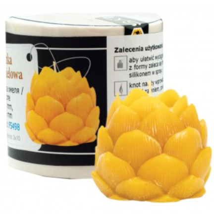 [FS498] Moule à cire pour bougies - "FLEUR DE HOUBLON"