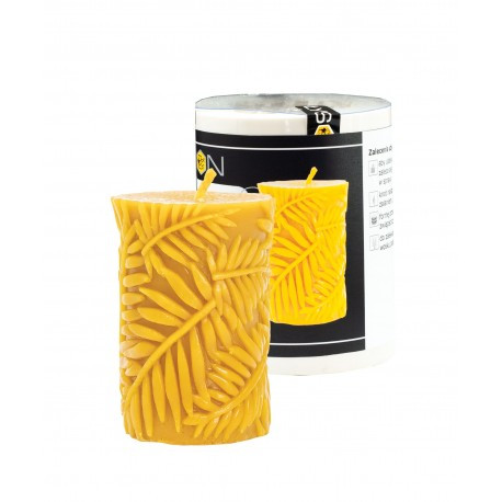 [FS499] Moule à cire pour bougie - "CYLINDRE RAMEAUX D'OLIVIER"