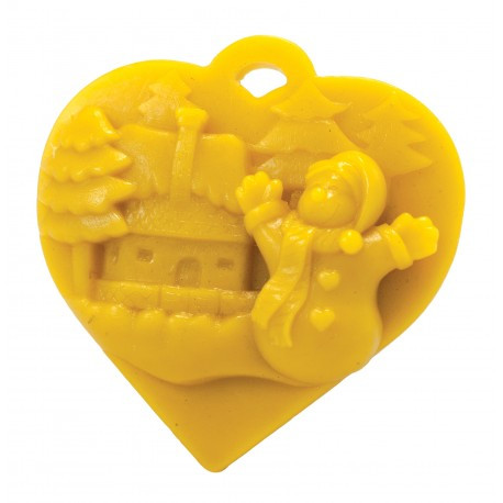 [FS432] Moule à cire pour décoration - "JOYEUX HIVER"