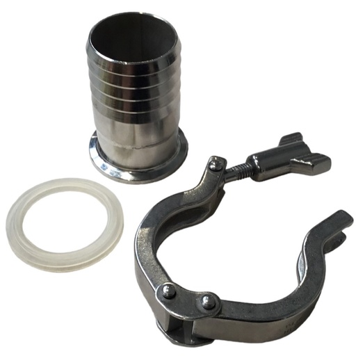 [CFL650/40-GH + CC4050] Embout tuyau cannelé Tri-Clamp 2''