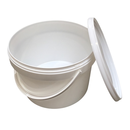 [ER7,4 - 267+DK] Seau BLANC en polypropylène - 10 kg