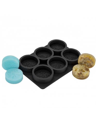 [FM013] Moule en silicone pour savons ou loisirs créatifs - FLEURS