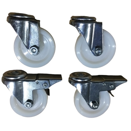 [(43110034+43110035)x2] Roulettes pour machine à désoperculer et chariot Lyson