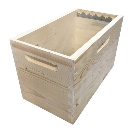 [RAV-BH6-QA] Corps de ruchette à tenons Dadant 6 cadres Premium