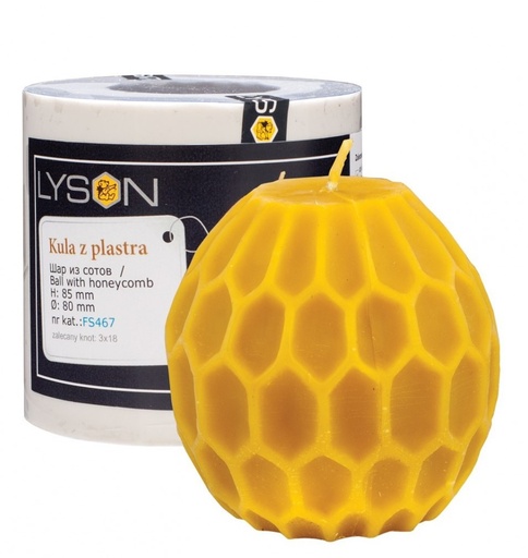 [FS467] Moule à cire pour bougie - "BOULE ALVEOLEE"