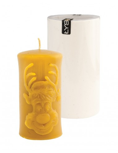 [FS472] Moule à cire pour bougie - "RENNE DE NOEL"