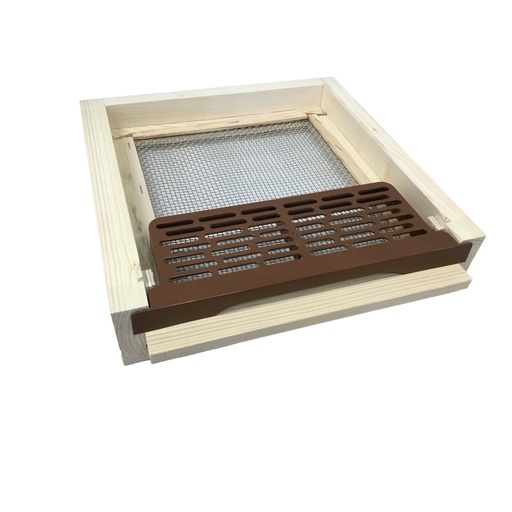 [16445] Grille à mâles en plastique pour fond de ruche ventilé pour Mini-Plus en bois