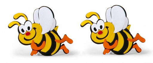 [8013] 2 stickers Abeille - 12 cm