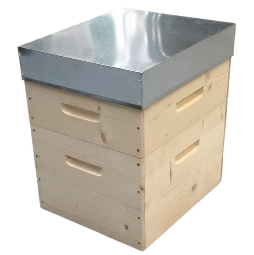 [CB0900F/KIT-MG300F/KIT-PD3610F-CA400T] Ruche complète, avec nourrisseur, sans fond - à assembler