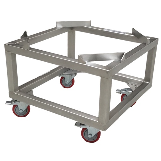 [W6607] Chariot de transport (71 cm de côté) pour maturateur - mélangeur malaxeur