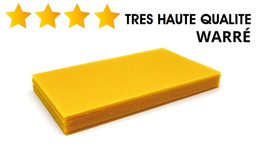 [CIRE4WAR/10] 10 feuilles gaufrées de cire**** WARRE