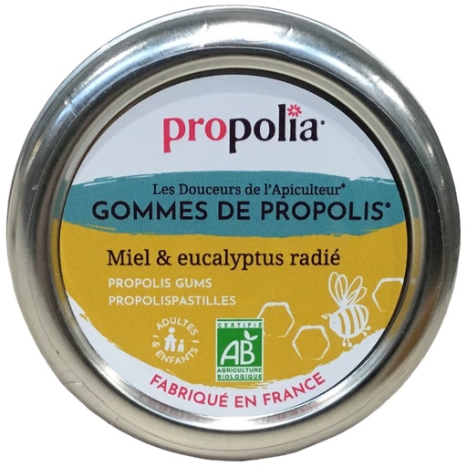 [GPEUCAB] Propolia - Gommes de Propolis ,  Miel & Eucalyptus Radié Bio
