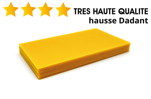 [B.01.24] Cire**** gaufrée DADANT -  feuilles HAUSSE - TRES HAUTE QUALITE - 5 kg