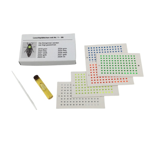 [47835] Pastilles Opalith,  set de 5 couleurs FLUO - Qualité allemande