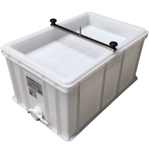 [W3340F] Bac à désoperculer avec robinet et pointe en acier inoxydable