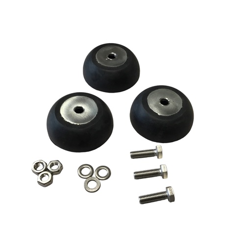 [45375] Pieds en caoutchouc Ø45mm pour extracteur - 3 pièces