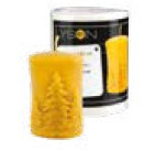 [FS474] Moule à cire pour bougie - "PETIT CIERGE DECORE D'UN SAPIN"