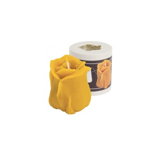 [FS409] Moule à cire pour bougie - "ROSE"