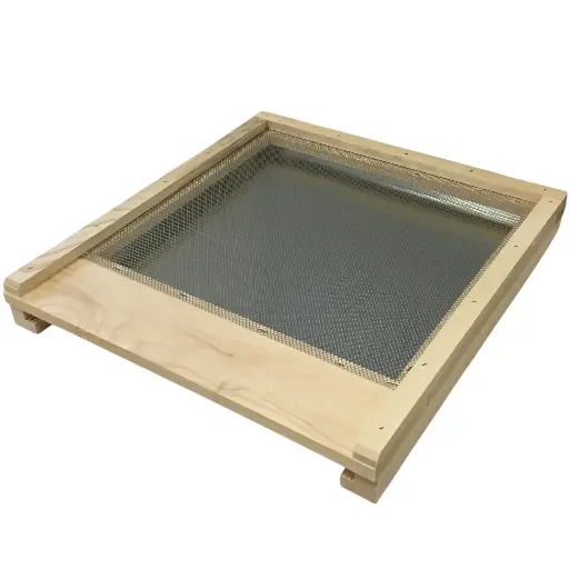 [101691/SOCKET 12 FRAMES] Fond de ruche droit en bois format Dadant 12C