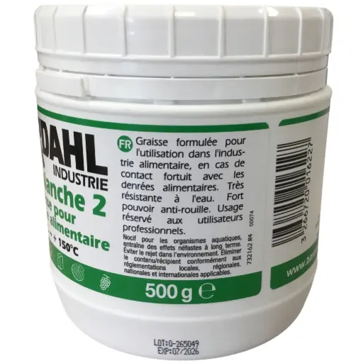 Graisse hautes performances pour l'industrie alimentaire - 50g ou 500g