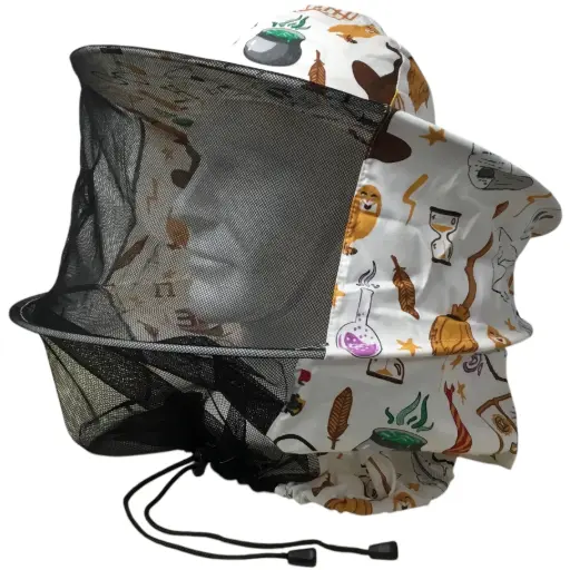 [60161] Chapeau voile d'apiculteur pour enfant "À l'école des sorciers"