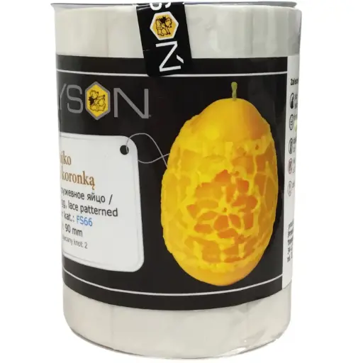 [FS66] Moule en silicone pour bougie - Œuf avec dentelles