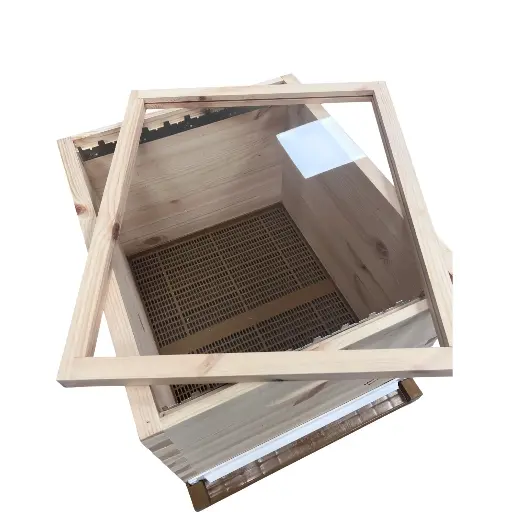 [5104] Couvre-cadres en PLEXIGLAS transparent, avec bords en bois pour DB10 