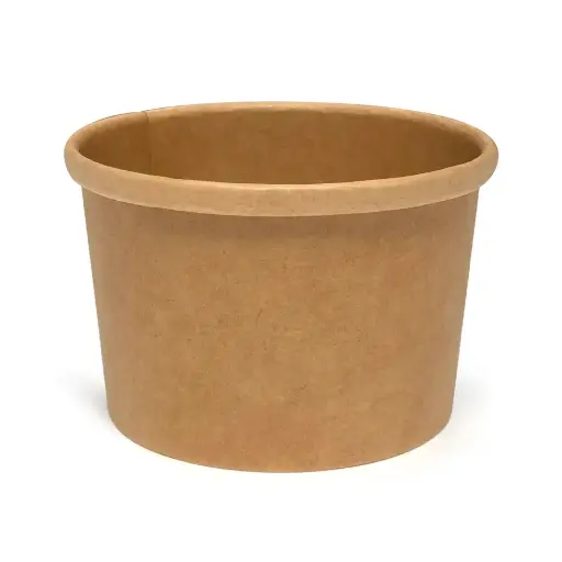 [BOLKRAFT] 500 bols en carton multi-usage avec couvercle - 250ml       